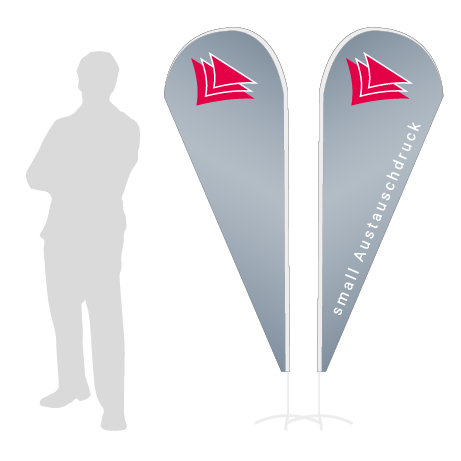 Beachflag Drop Austauschdruck | Small (210 cm) | beidseitig bedruckt
