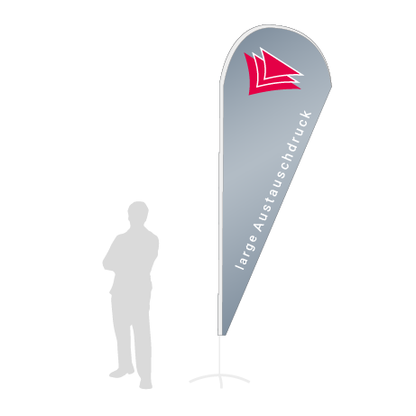 Beachflag Drop Austauschdruck | Large (350 cm) | einseitig bedruckt