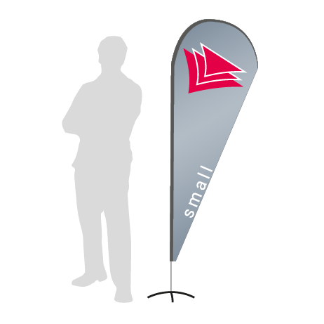 Beachflag Drop | Small (210 cm) | einseitig bedruckt