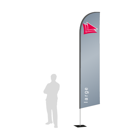Beachflag Wind | Large (400 cm) | einseitig bedruckt