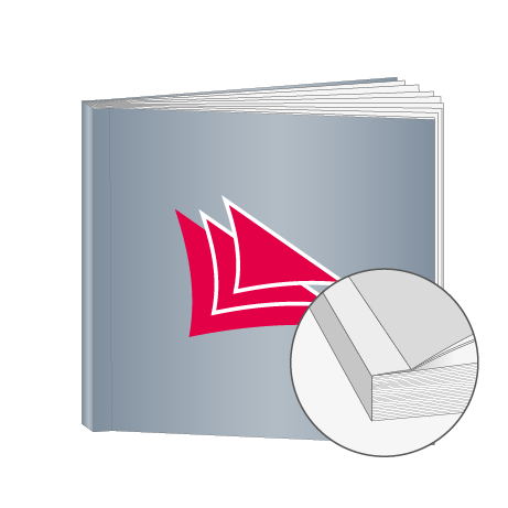 Broschüren Klebebindung Quadrat