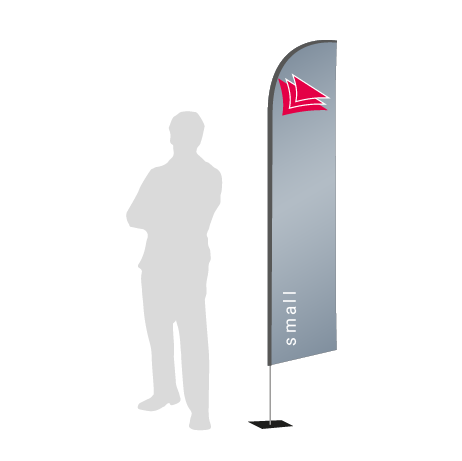 Beachflag Wind | Small (260 cm) | einseitig bedruckt