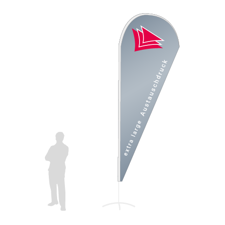 Beachflag Drop Austauschdruck | Extra Large (460 cm) | einseitig bedruckt