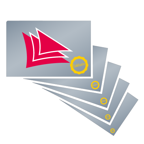 Visitenkarten | Chromeffekt | einseitig