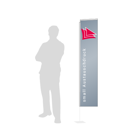 Beachflag Rechteck Austauschdruck | Small (208 cm) | einseitig bedruckt