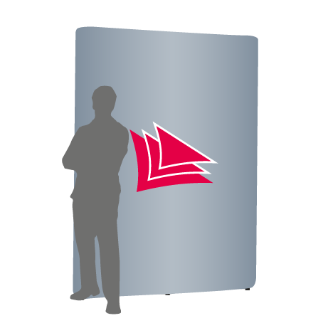 Pop-Up Faltwand | 2 x 3 Felder gerade | einseitig bedruckt